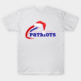 merry christmas patriots football T-Shirt